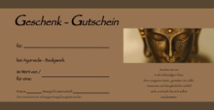 Geschenk Gutschein Ayurveda Massagen-Schnaittach, Lauf, Hersbruck, Nürnberg